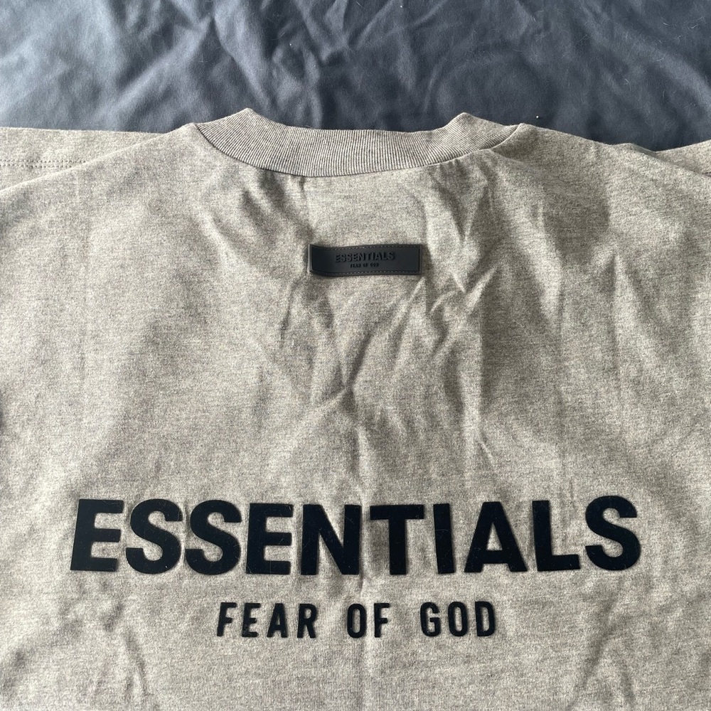 Fear of God Essentials Gray Short Sleeve Tee